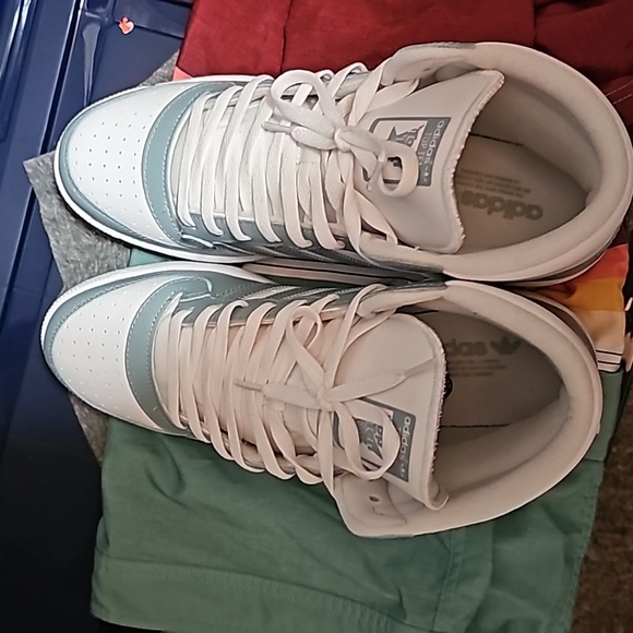 New Adidas Originals Top Ten High Top (Light Blue/White) in men's size 13 - Picture 7 of 7